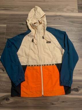 L.L.Bean Men's Bean's Windbreaker Anorak Jacket Full-Zip Colorblock